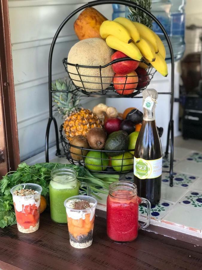 Casita Rustica En La Selva Hotell Cancún Eksteriør bilde